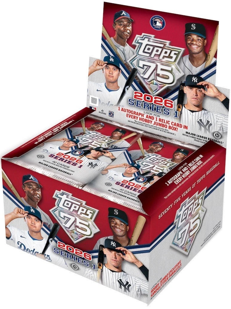 2026 Topps Series 1 Baseball Factory Sealed Hobby JUMBO Box