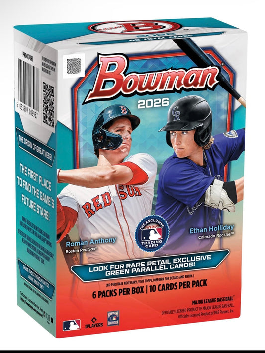 🔥 BREAK #1 — 10 BLASTERS BOWMAN 2026 🔥